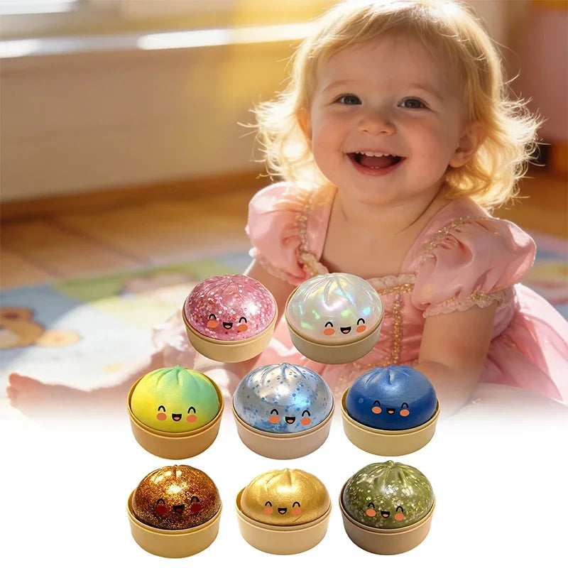 Simulation Flash Dumpling Pressure Ball Slow Rebound Soft Pinch Decompression Office Home Decorat Children Adults Birthday Gifts